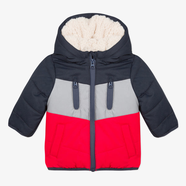 Baby Boy Coated color block bomber jacket CP41012 88 Catimini USA