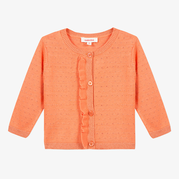 Baby girl apricot knit Cardigan