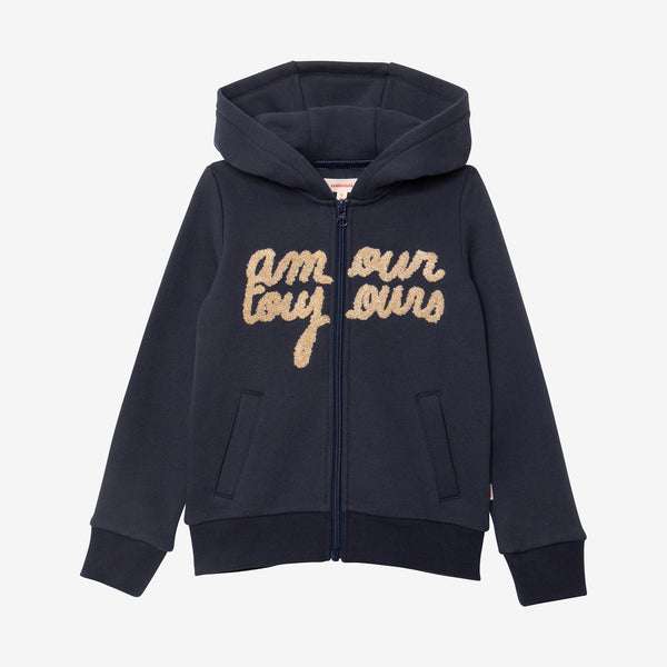 Girl navy zip hoodie ♡