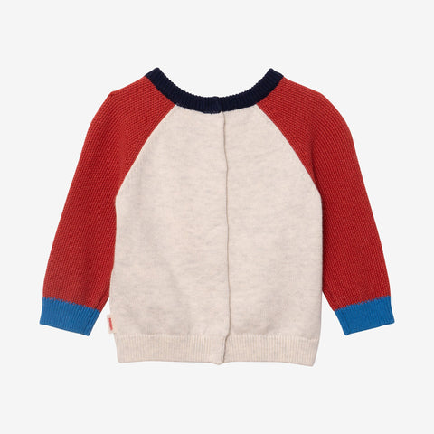 Newborn boy cloud knit sweater