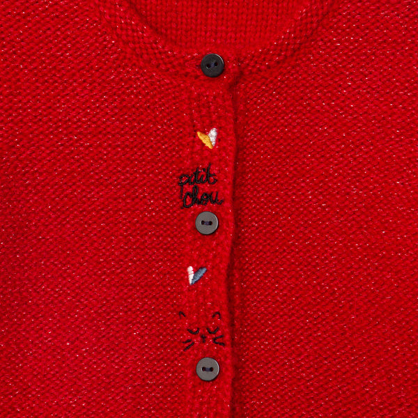 Baby girl red cardigan Catimini USA