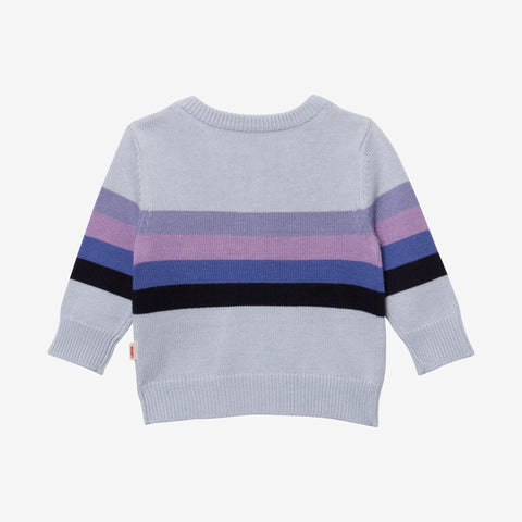 Baby Boy striped jumper with message