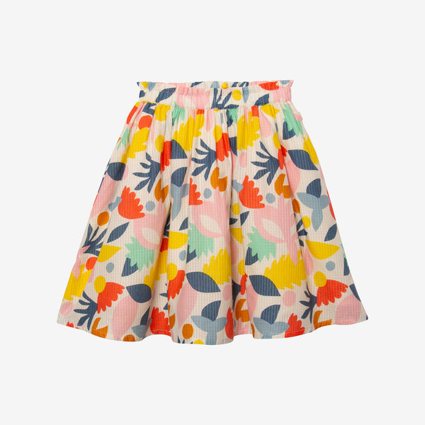 Girls' floral midi skirt
