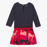 Panther printed 2 in 1 dress and skirt