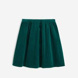 Girls' green corduroy skirt