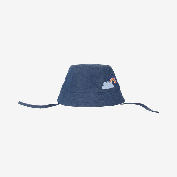 Newborn blue bucket hat