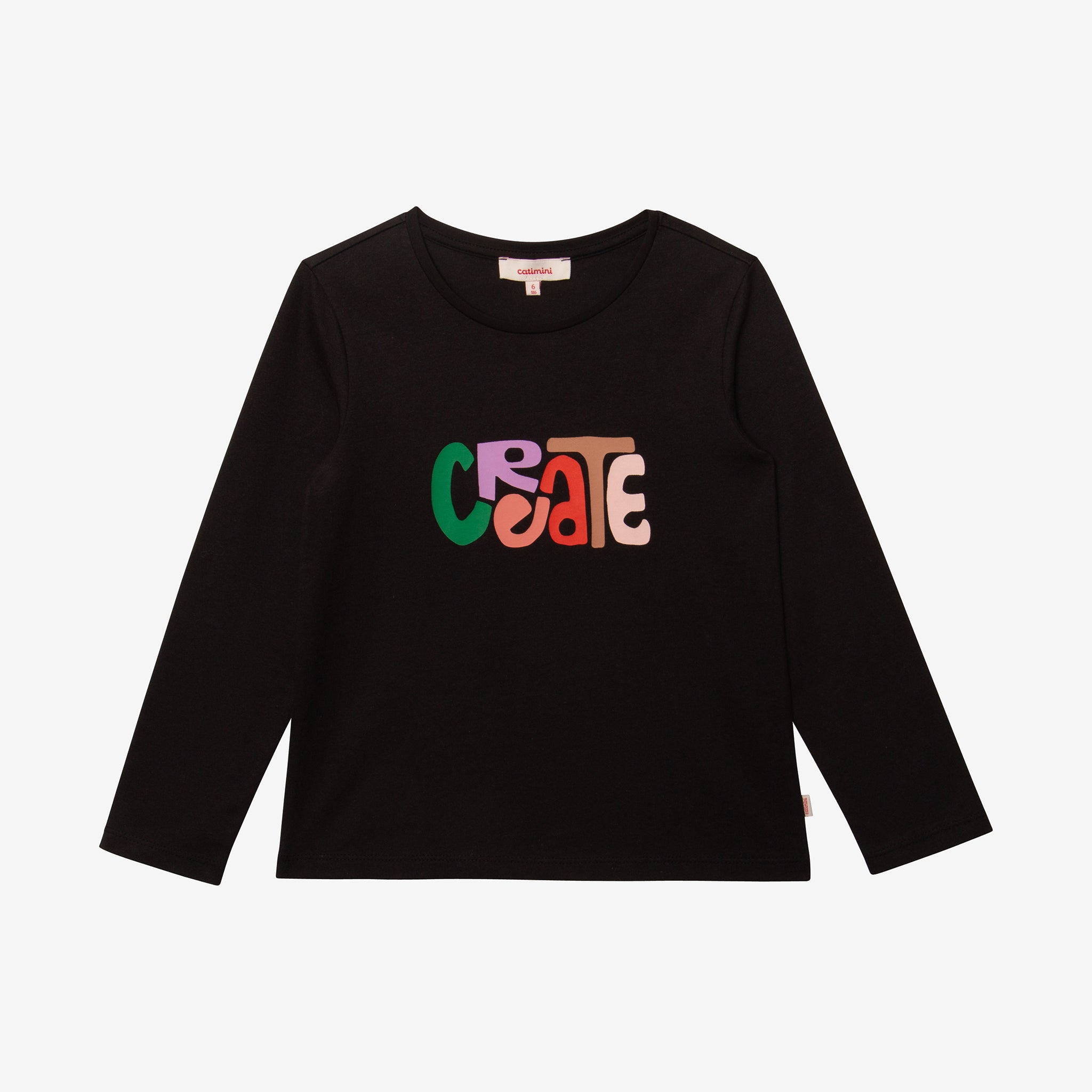 Girls' black T-shirt | Catimini USA