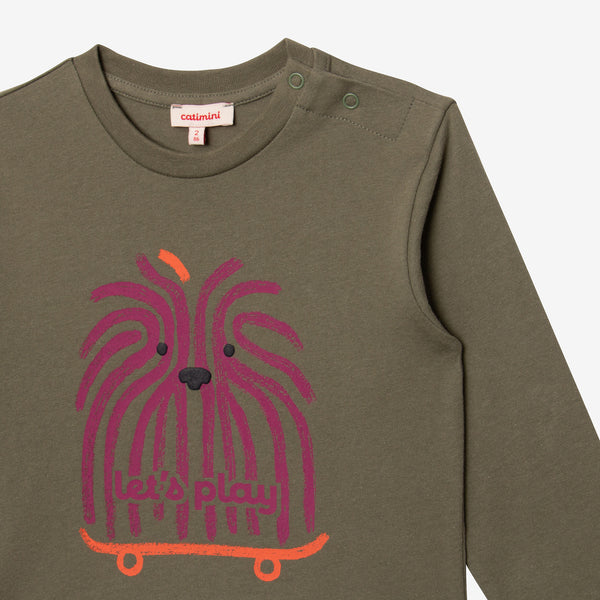 Toddler boys' green Tshirt Catimini USA