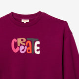 Girls' purple sweatshirt