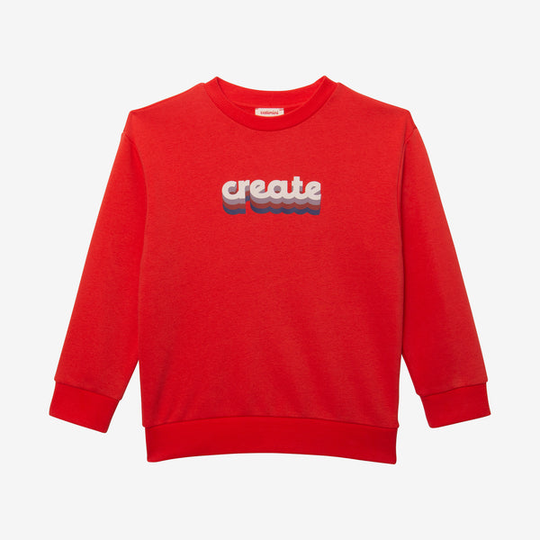 Kid red sweatshirt