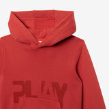 Boys' terracotta hooded sweatshirt