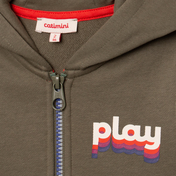 Toddler boys' green cardigan Catimini USA