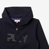 Boys' navy blue zip hoodie