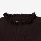 Girls' black knitted sweater