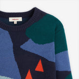 Boys' blue knitted sweater