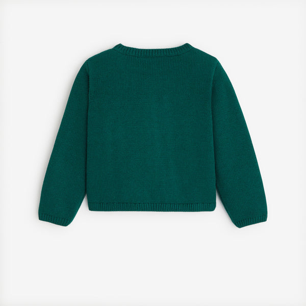 Toddler girls' green cardigan Catimini USA