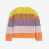 Baby girls' neon yellow knitted sweater