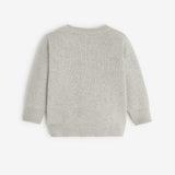Baby boys' heather grey knit sweater