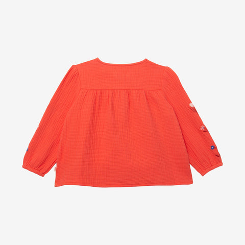 Baby girls' red blouse