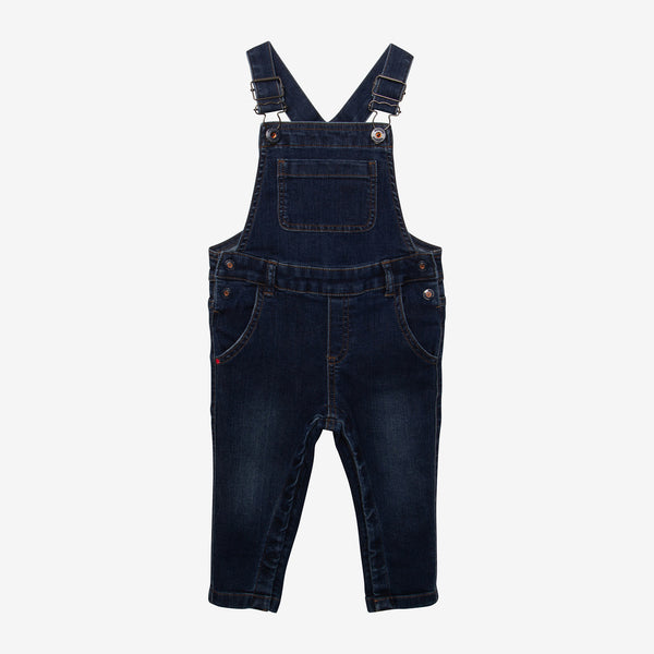 Baby boys' blue stone overalls