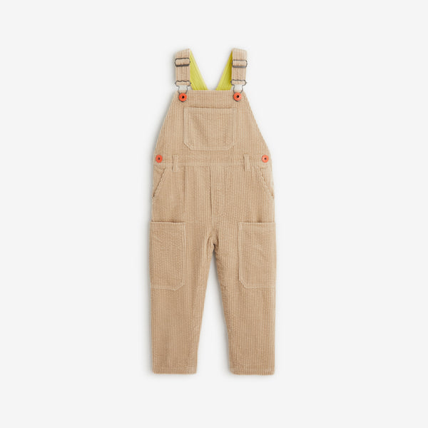 Baby boys' beige overalls