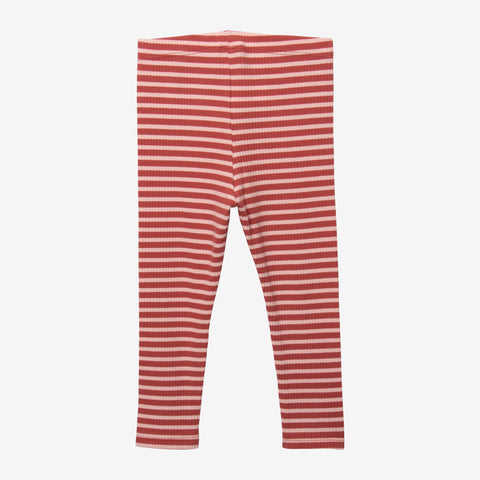 Baby girls' terracotta leggings