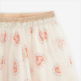 Girls' beige tulle skirt