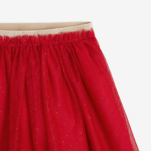 Girls' red tulle skirt Catimini USA