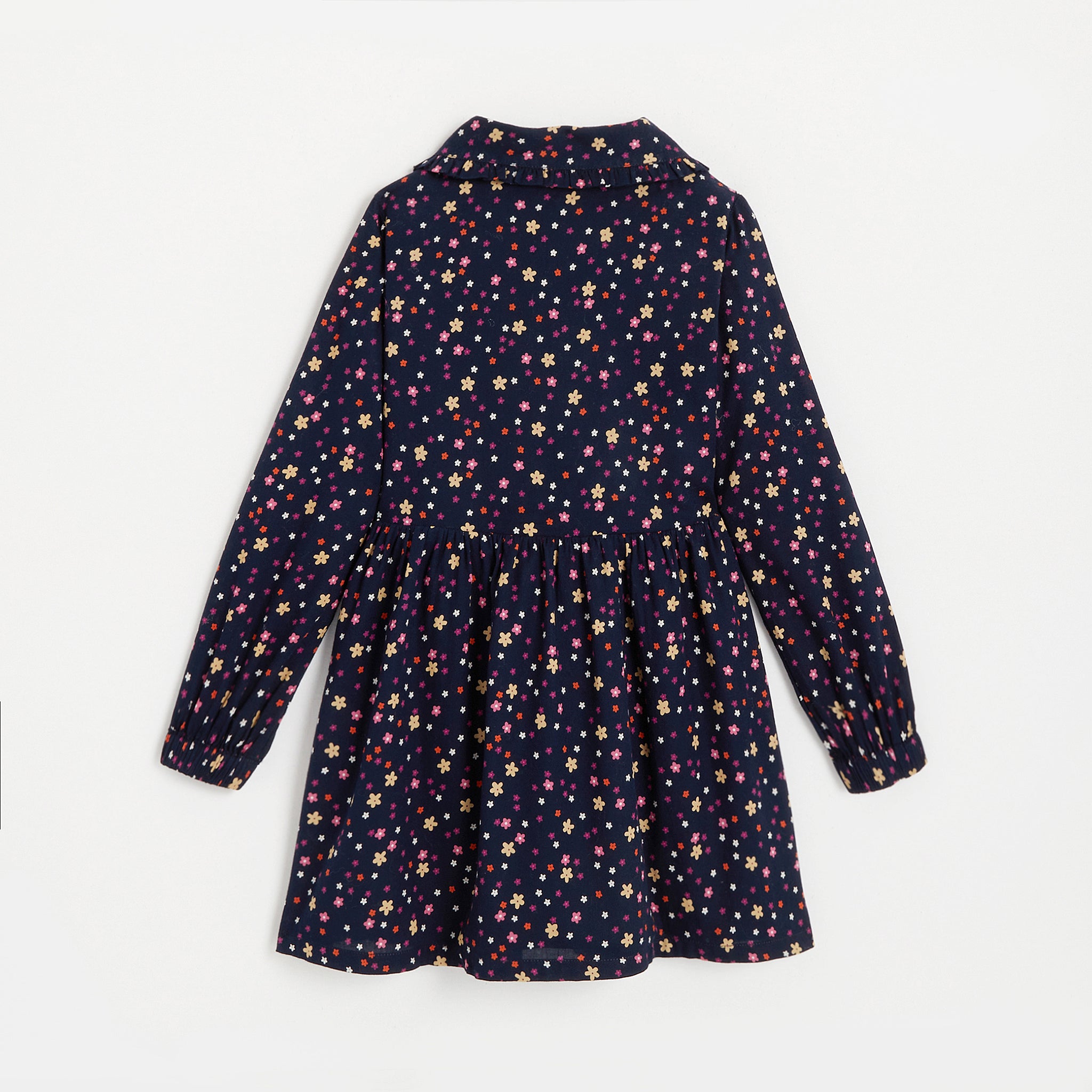 Girls' navy blue long sleeve dress | Catimini USA