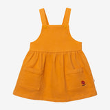 Baby girls' deep yellow apron dress