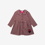 Baby girls' purple gingham dress