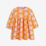 Baby girls' coral long sleeve dress