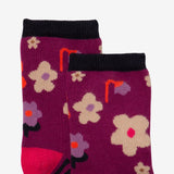 Baby girls' purple socks