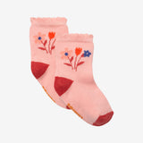 Newborn girls' blush socks