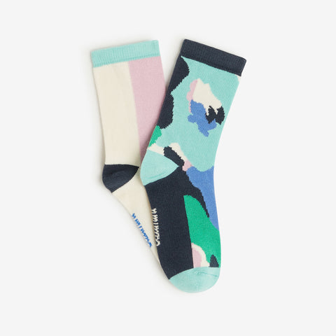 Girls' off white pack of socks