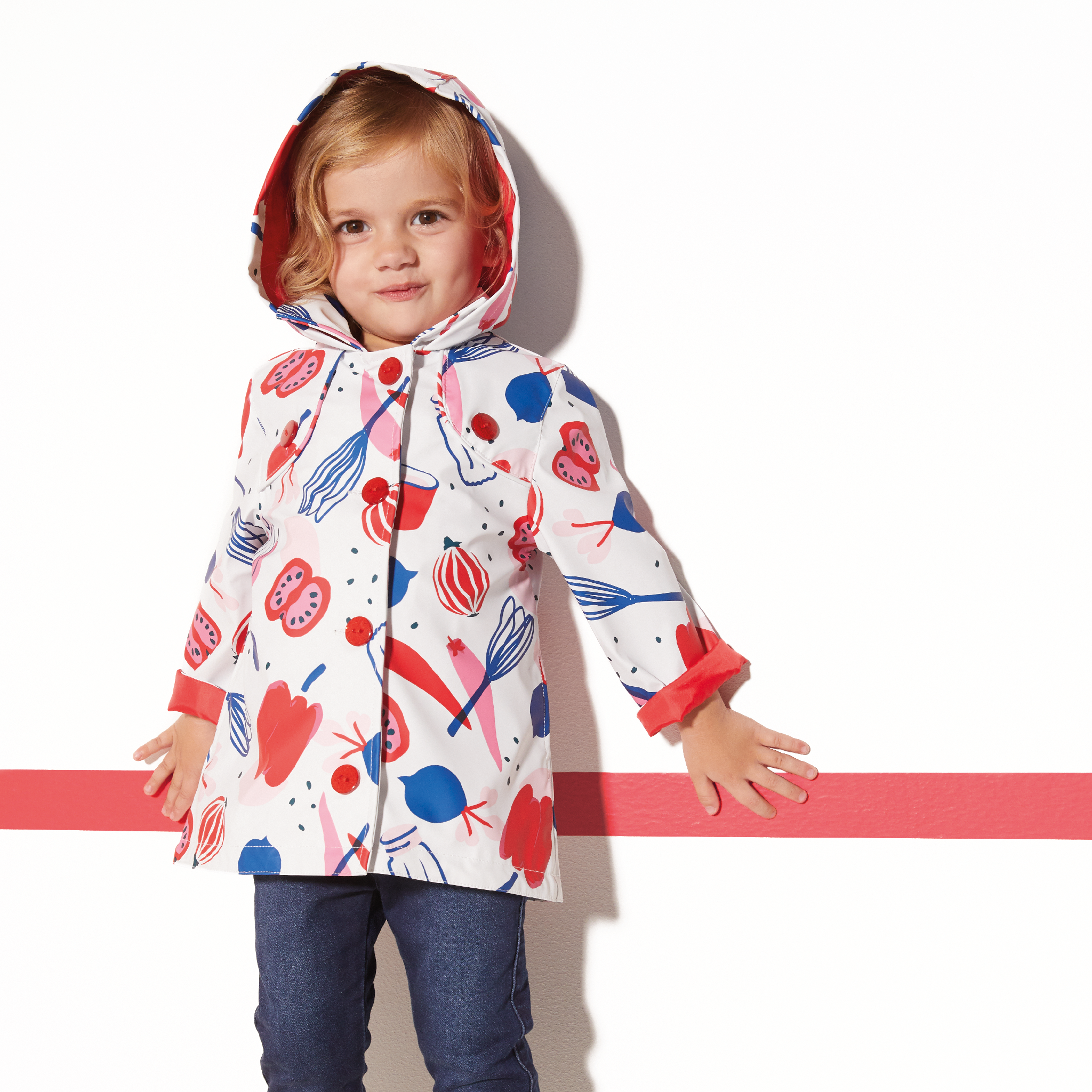 Printed raincoat hotsell