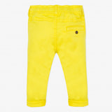 Baby yellow stretch twill trousers
