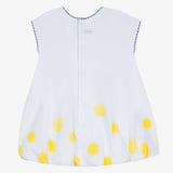 Newborn jersey bubble dress with mimosa print
