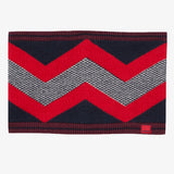 Boys' reversible knitted graphic snood