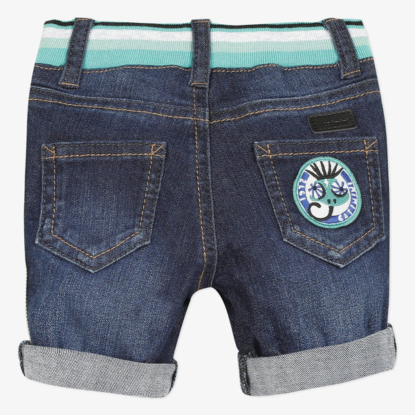 Bermuda/Short Longue Femme Baby Phat - Bleu-vert, Taille 1, Denim Cintré, Occasion (porté 1-2 Fois)
