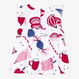 Baby girl printed ruffle dress