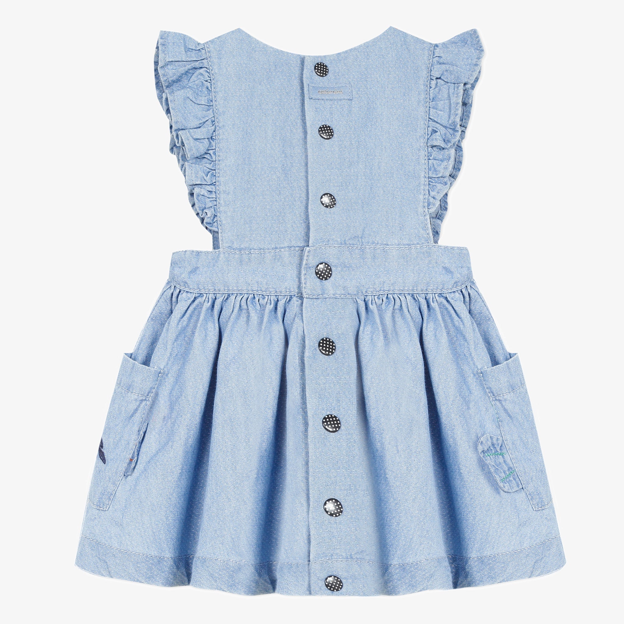 Baby Girl Blue Denim Apron Dress CQ30063-46