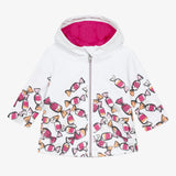 Baby girl candy printed raincoat