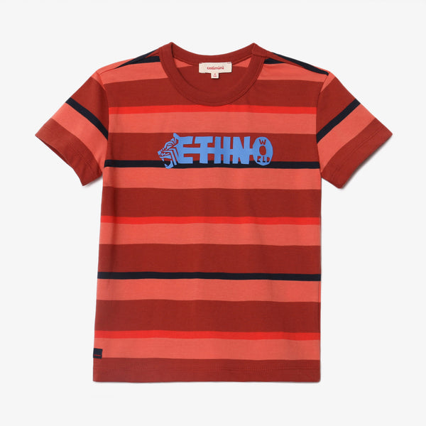 Boy red striped T-shirt