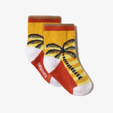 Newborn boy palm tree socks