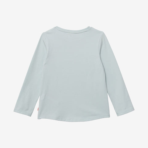 Baby girl pastel blue long sleeve T-shirt