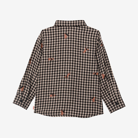 Baby boy long sleeve check shirt