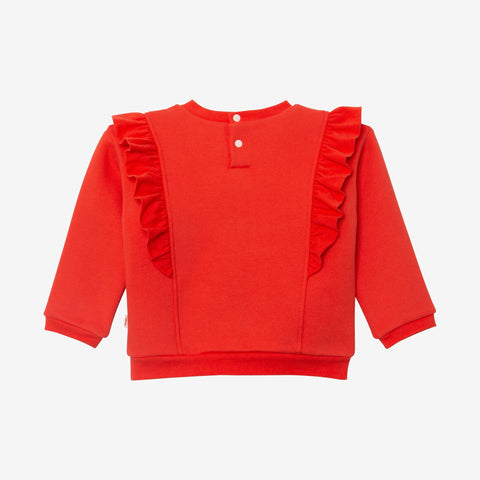 Baby girl red sweatshirt