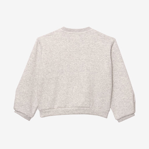 Girl grey marl sweatshirt