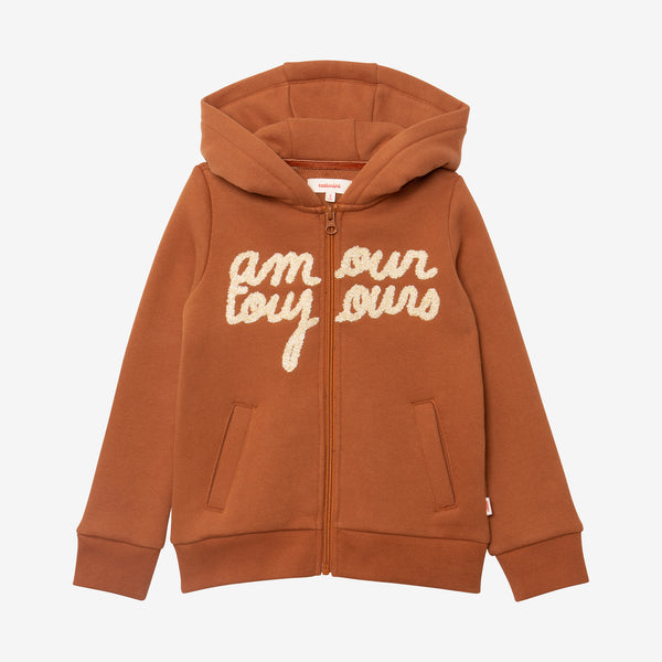 Girl caramel zip hoodie ♡